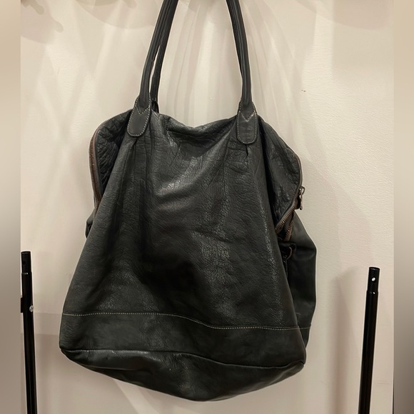 Vintage Leather Duffle Bag - Picture 3 of 3